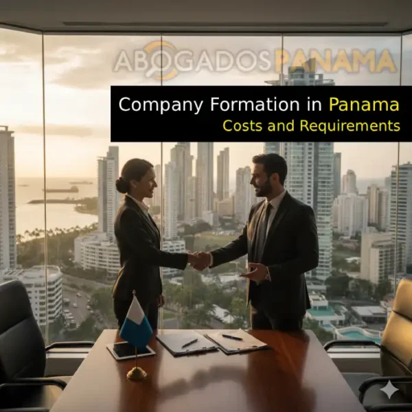Company Formation in Panama: How to Set Up Your Corporation Easily 1 Business meeting in Panama City skyline representing company formation in Panama